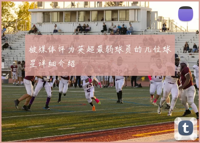 被媒体评为英超最弱球员的几位球星详细介绍